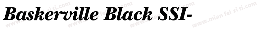 Baskerville Black SSI字体转换